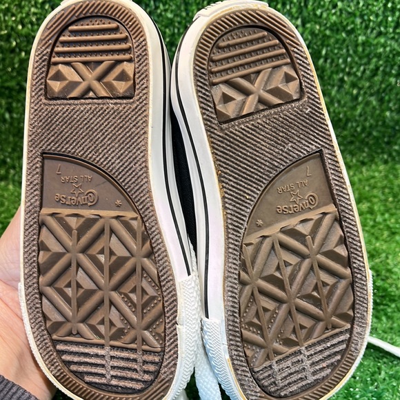 Converse, Infant, Unisex, Size 7 Black High-Top, Lace up - Picture 4 of 7